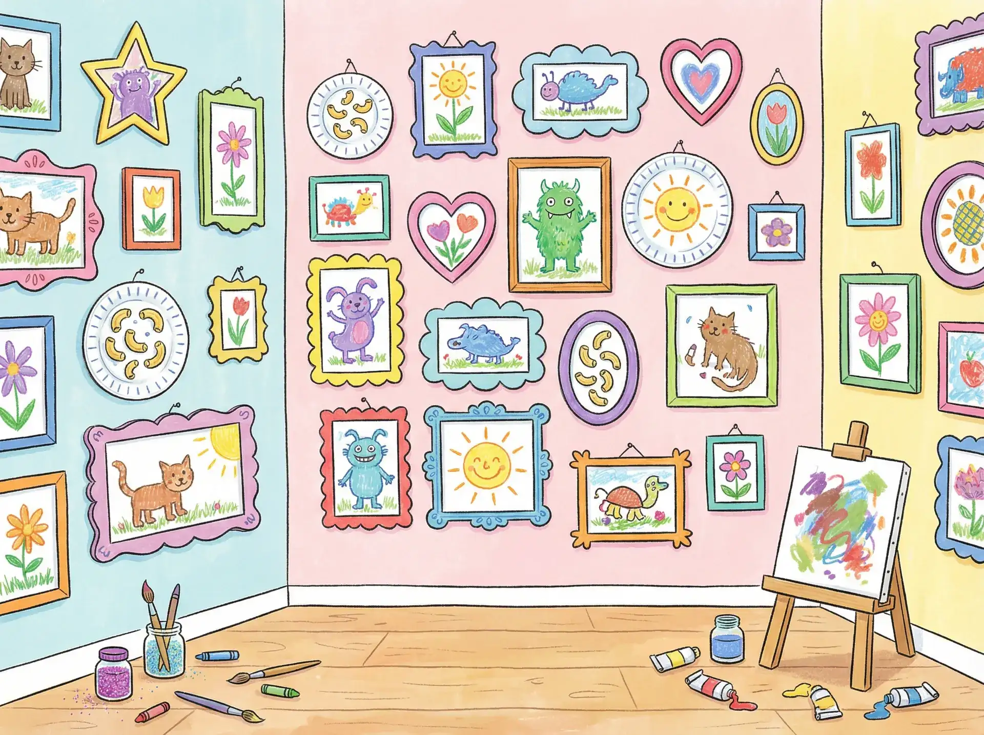 小朋友的彩色画作 - CANOPEN最新网站 创意展示